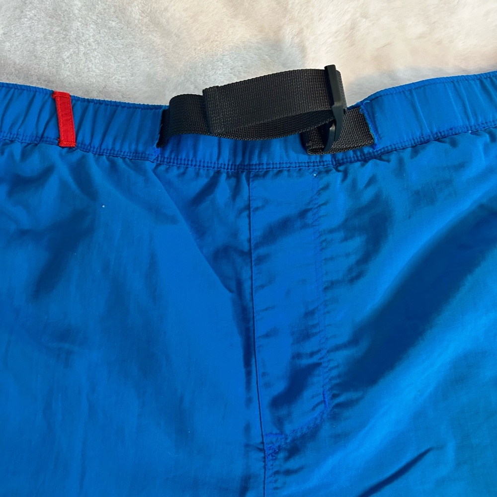 The North Face Blue Hiking Shorts Mens M Nylon Outdoor Belted - Picture 5 of 11